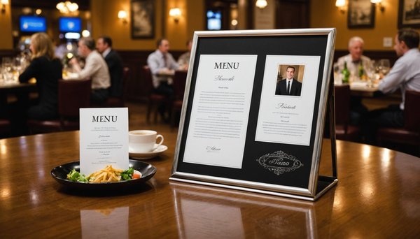 Porte-menus : un choix judicieux pour votre établissement